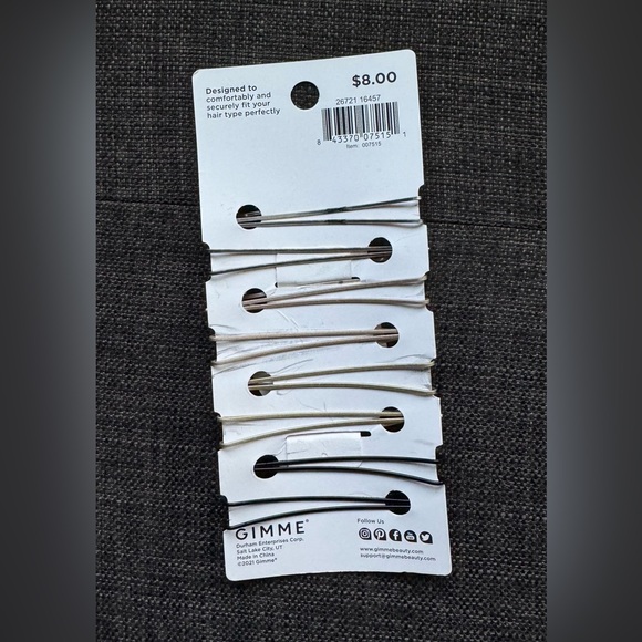 Gimme Fine Hair Bobby Pins - Black, Brown, Gold- 8 PCS - Picture 8 of 12